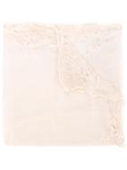 Faliero Sarti Embroidered Scarf, Women's, Nude/neutrals, Cotton/polyester/viscose