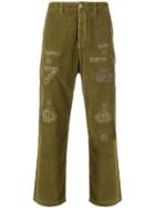 Prps Distressed Corduroy Trousers - Green