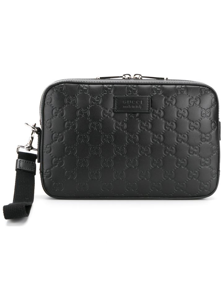 Gucci Signature Clutch - Black