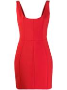 Carmen March Scoop Neck Mini Dress - Red