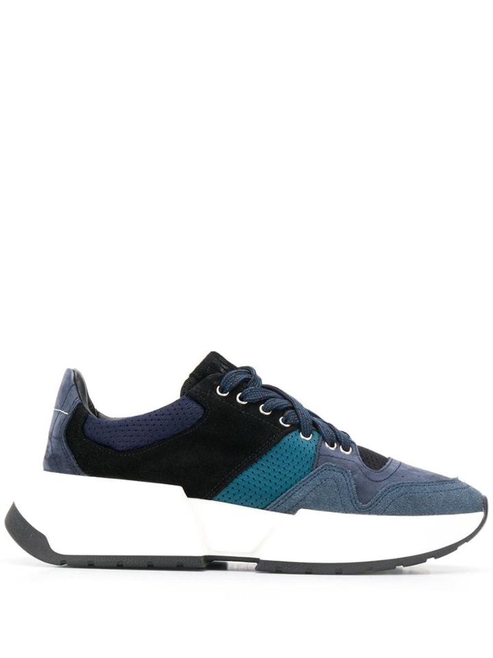 Mm6 Maison Margiela Low Lace-up Sneakers - Blue