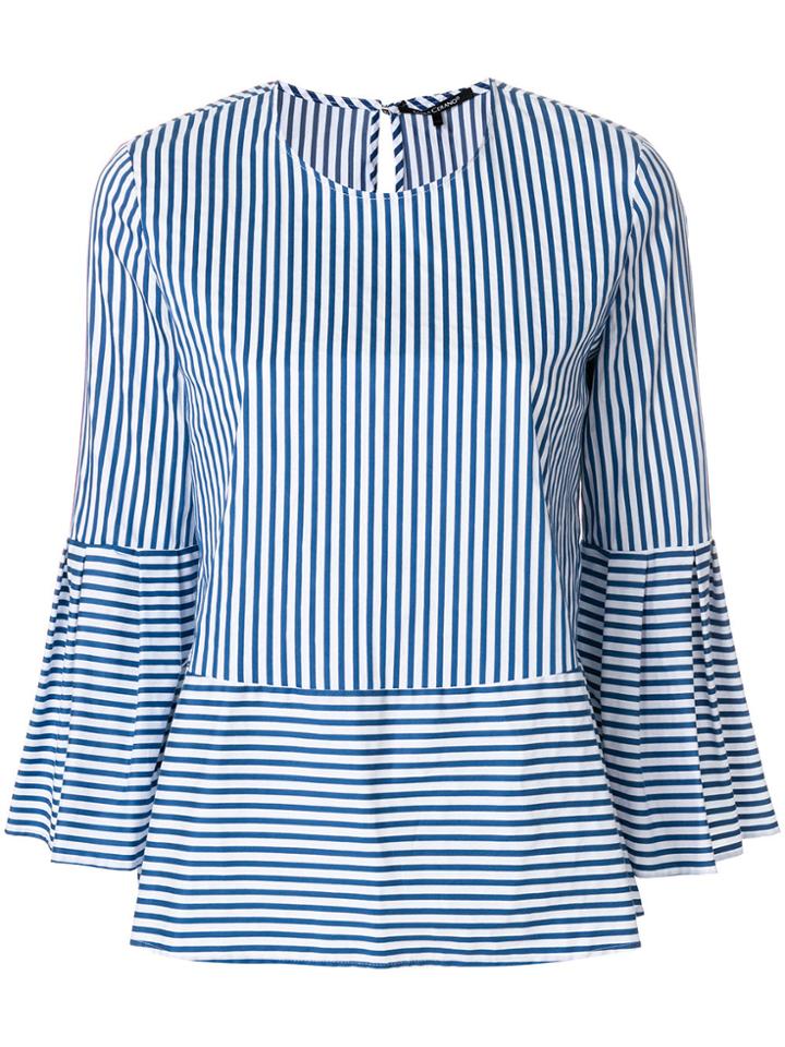 Luisa Cerano Striped Blouse - White