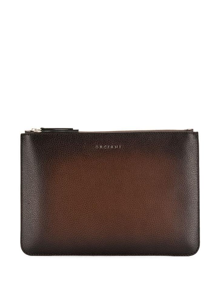 Orciani Marrone Clutch Bag - Brown
