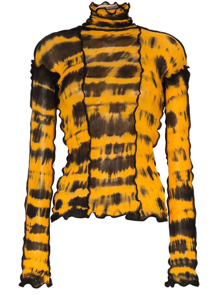 Asai Asai Tn Ls Jrsy Fttd Tie Dye - Yellow