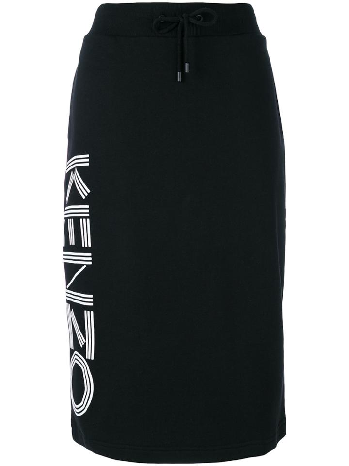 Kenzo Jersey Skirt - Black