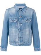 Simon Miller - Distressed Denim (blue) Jacket - Men - Cotton - Xl, Cotton