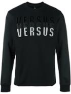 Versus 'versus' Sweatshirt, Men's, Size: Small, Black, Cotton/polyester/spandex/elastane