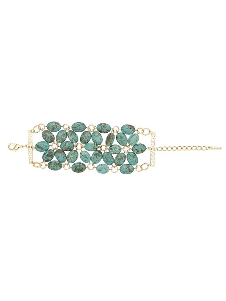 Francesca Romana Diana Gold Plated Bracelet, Women's, Blue