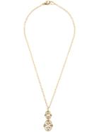 Loree Rodkin Double Lacey Oval Diamond Necklace - Metallic