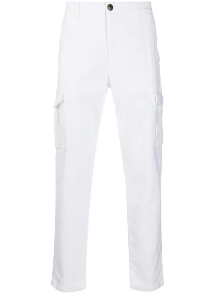 Eleventy Cargo Pocket Trousers - White