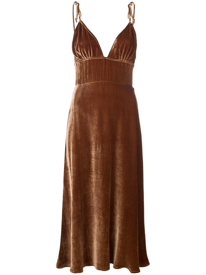 Reformation Melany Midi Dress - Brown