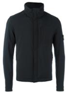 Stone Island Zipped Lightweight Jacket, Men's, Size: Medium, Black, Polyester/spandex/elastane