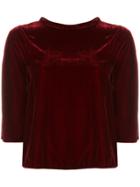Aspesi Three Quarter Sleeve Top - Red