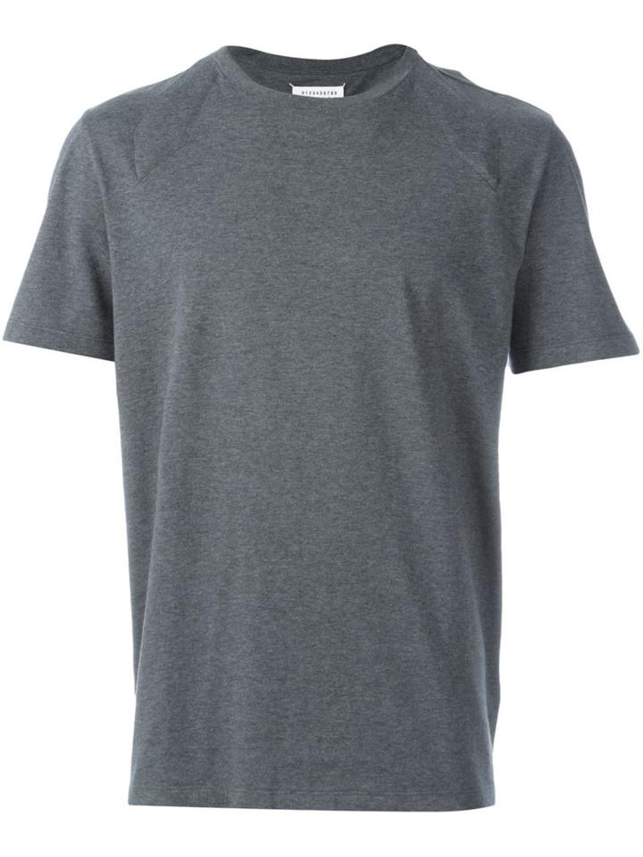 Maison Margiela Insert Detail T-shirt, Men's, Size: 52, Grey, Cotton