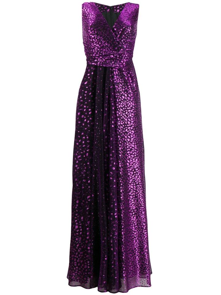 Talbot Runhof Pokario Dress - Purple