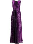 Talbot Runhof Pokario Dress - Purple