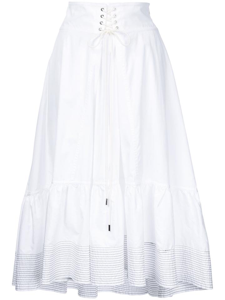 3.1 Phillip Lim Corseted-waist Skirt - White