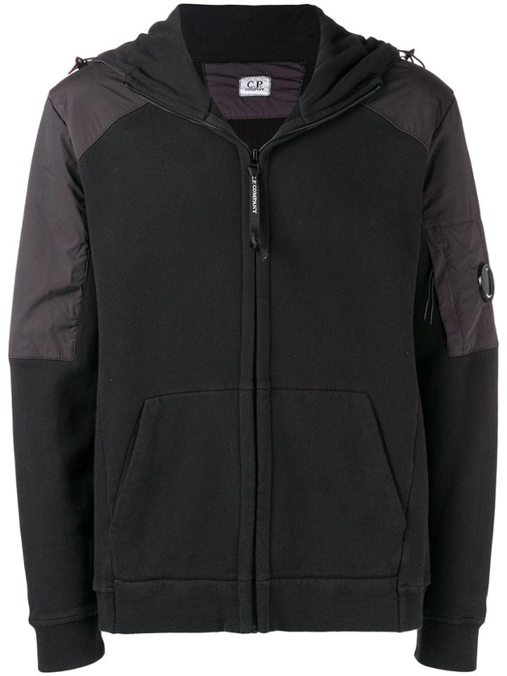 Cp Company Lense Detail Zip-up Hoodie - Grey