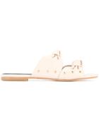 Mara & Mine Isabelle Knot Slides - Nude & Neutrals