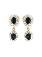 Givenchy Dropped Gemstone Earrings, Women's, Blue, Brass/glass