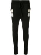 Thomas Wylde Paula Track Pants, Women's, Size: Small, Black, Silk/cotton/viscose