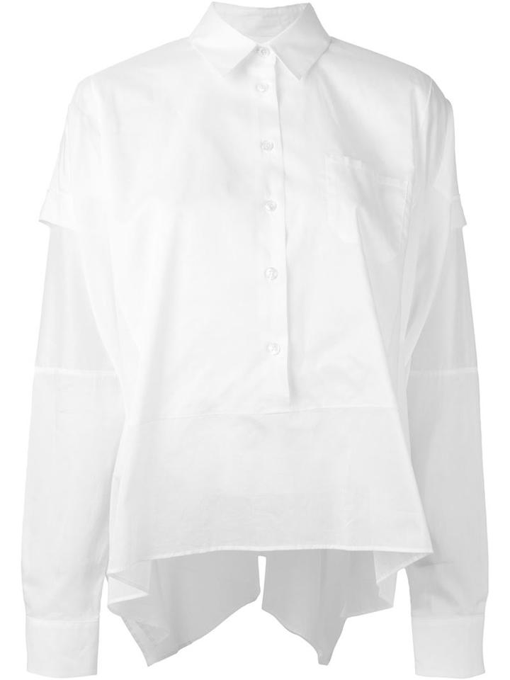Maison Margiela Structured Shirt, Women's, Size: 42, White, Cotton