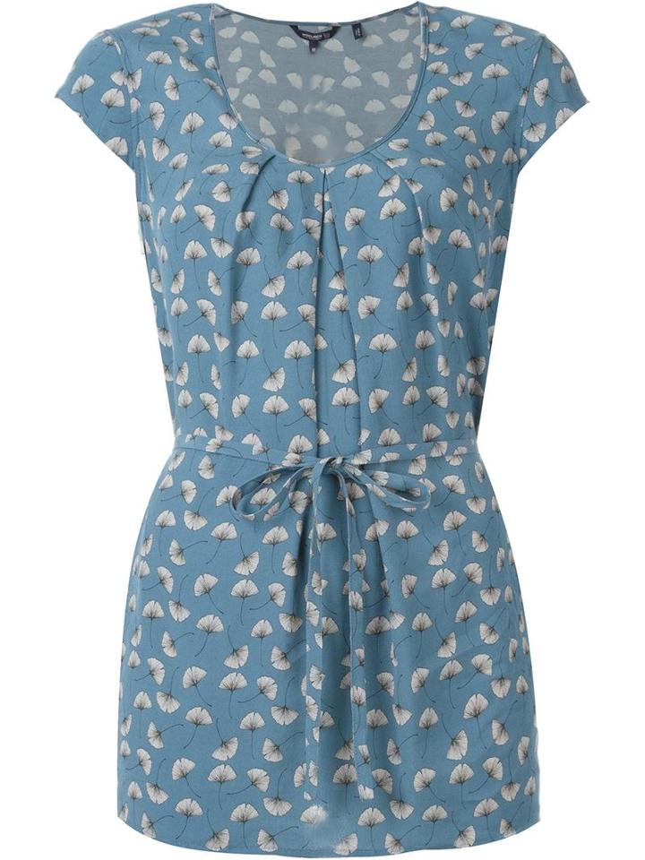 Woolrich Flower Print Top, Women's, Size: Small, Blue, Viscose