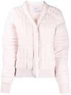 Barrie Quilted Bomber Jacket - Pink