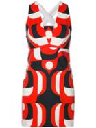 Milly - 60s Print Shift Dress - Women - Cotton/spandex/elastane/acetate - 4, Black, Cotton/spandex/elastane/acetate