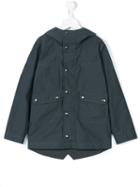 Herno Kids - Hooded Rain Jacket - Kids - Cotton/polyamide - 10 Yrs, Boy's, Blue