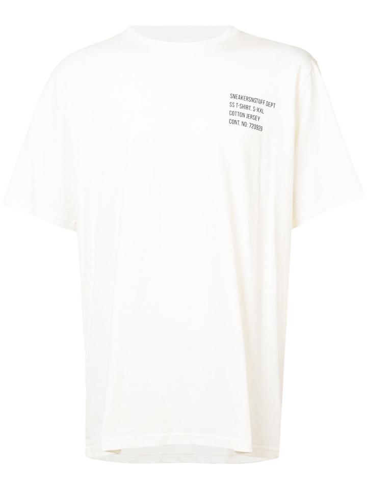 Converse Sneakersnstuff Dept T-shirt - White