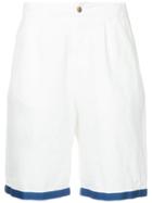 Kent & Curwen Contrast Trim Chino Shorts - White