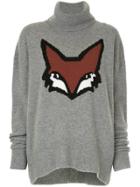Markus Lupfer Fox Pattern Loose Sweter - Grey