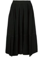 Veronique Leroy Full Midi Skirt, Women's, Size: 38, Black, Wool