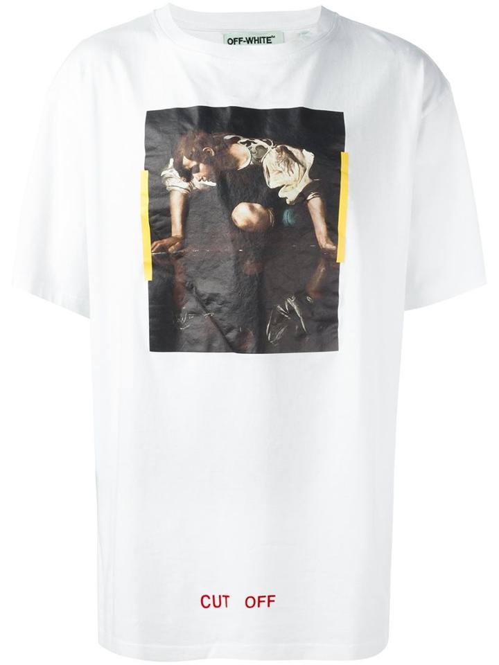 Off-white 'cut Off' Printed T-shirt