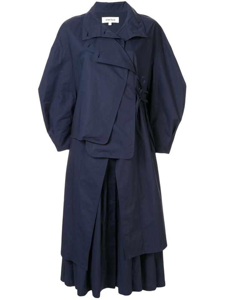 Enföld Layered Midi Dress - Blue