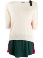 Sueundercover Colour Block Sweater - Neutrals