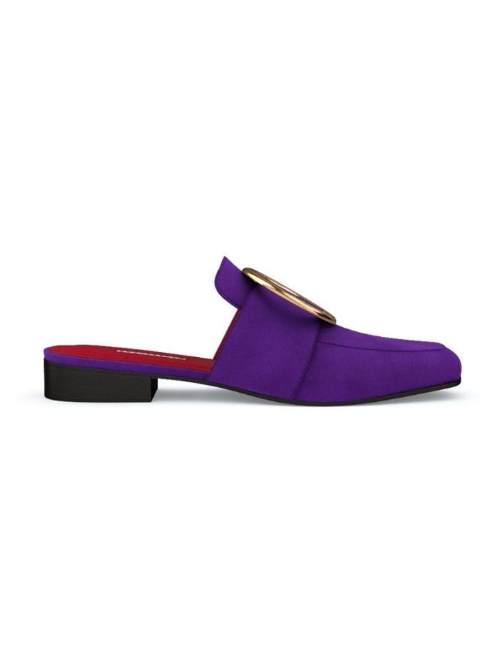 Dorateymur Customisable Petrol Mules - Purple
