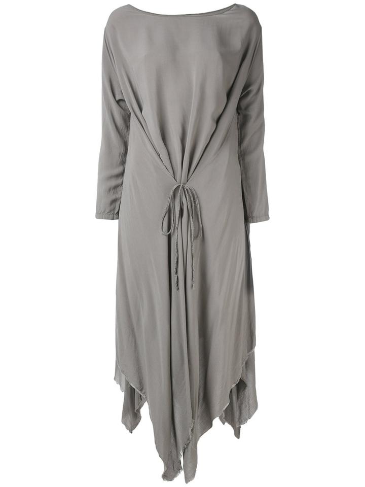 Poème Bohémien - Draped Dress - Women - Viscose - 40, Grey, Viscose