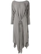 Poème Bohémien - Draped Dress - Women - Viscose - 40, Grey, Viscose
