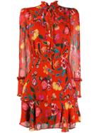 Alexis Morgana Ruffle Dress - Red