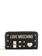 Love Moschino Studded Logo Wallet - Black