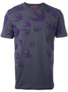 Mcq Alexander Mcqueen Birds Print T-shirt, Men's, Size: Medium, Grey, Cotton