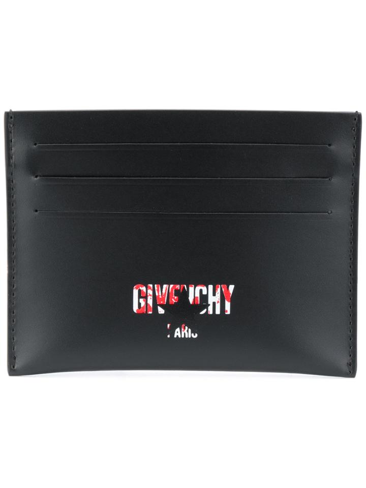 Givenchy Logo Star Card Holder - Black
