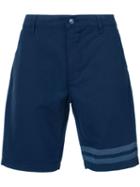 7 For All Mankind - Striped Detail Bermuda Shorts - Men - Cotton - 33, Blue, Cotton