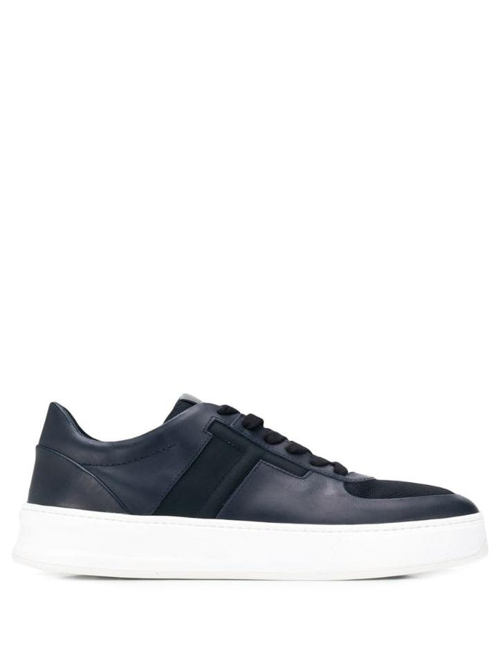 Tod's Monogram Low Top Sneakers - Blue