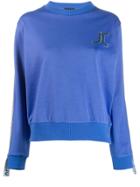Just Cavalli Embroidered Logo Sweatshirt - Blue