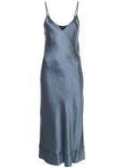 Lee Mathews Shift Slip Dress - Blue