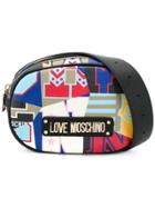 Love Moschino Logo Plaque Belt Bag - Blue