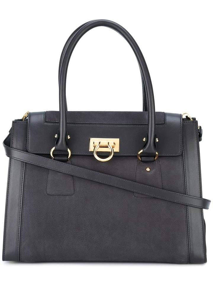 Salvatore Ferragamo Gancio Tote, Women's, Grey